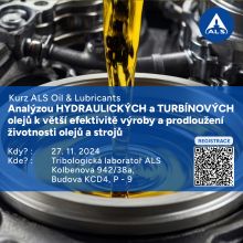 Zveme Vás na podzimní kurz ALS Oil & Lubricants